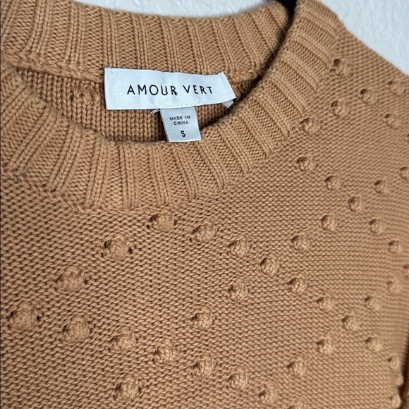 Amour Vert Cherie Pom Pom Organic Cotton Sweater Scandi Girl Cottage Minimalist - Picture 4 of 8